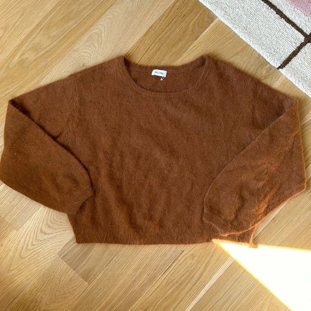 American Vintage brown angora sweater - size M/L